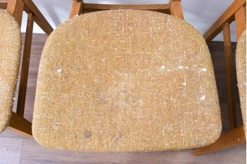 中古　トラックファニチャー(TRUCK FURNITURE)　楢(ナラ)材　ナチュラルな素材感が魅力のTORCH(トーチ)チェア4脚セット　定価(4脚合計)約32万7千円　(R-086861)