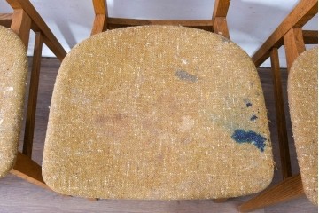 中古　トラックファニチャー(TRUCK FURNITURE)　楢(ナラ)材　ナチュラルな素材感が魅力のTORCH(トーチ)チェア4脚セット　定価(4脚合計)約32万7千円　(R-086861)