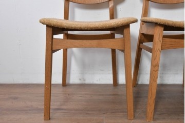 中古　トラックファニチャー(TRUCK FURNITURE)　楢(ナラ)材　ナチュラルな素材感が魅力のTORCH(トーチ)チェア4脚セット　定価(4脚合計)約32万7千円　(R-086861)