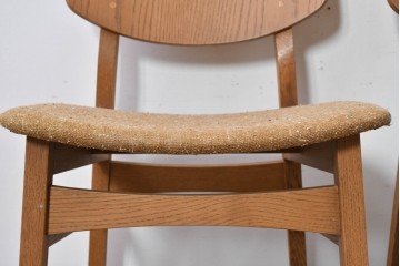 中古　トラックファニチャー(TRUCK FURNITURE)　楢(ナラ)材　ナチュラルな素材感が魅力のTORCH(トーチ)チェア4脚セット　定価(4脚合計)約32万7千円　(R-086861)