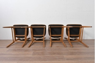 中古　トラックファニチャー(TRUCK FURNITURE)　楢(ナラ)材　ナチュラルな素材感が魅力のTORCH(トーチ)チェア4脚セット　定価(4脚合計)約32万7千円　(R-086861)