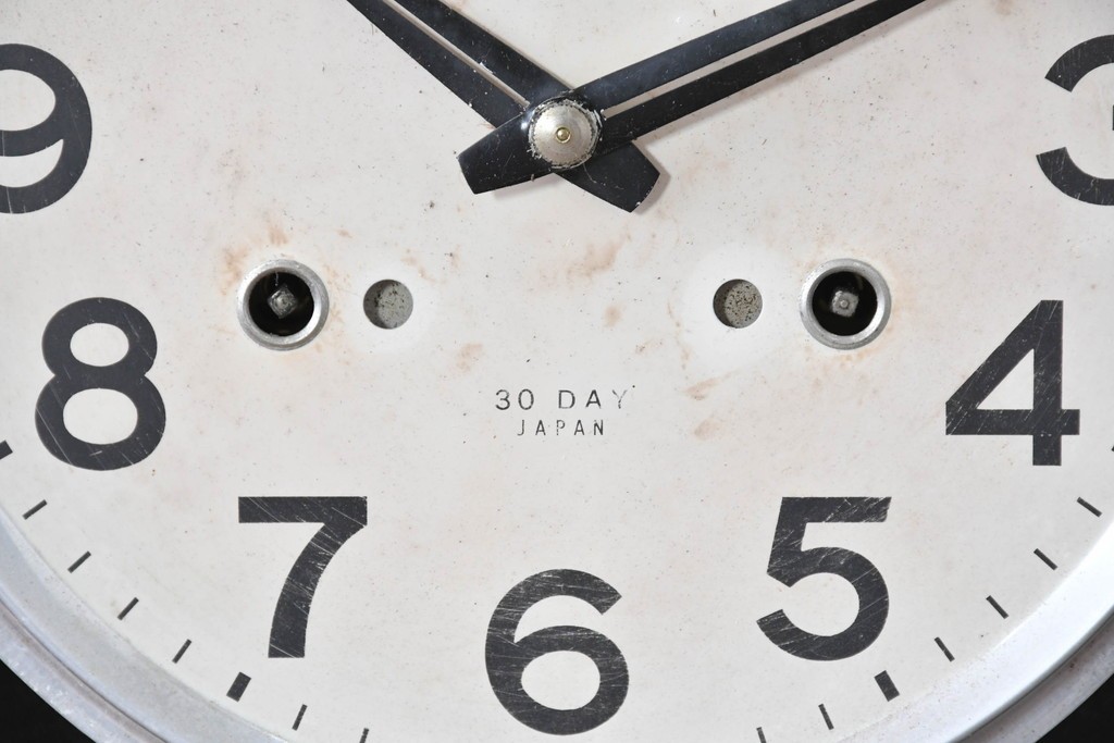 和製ヴィンテージ　精工舎(SEIKOSHA、セイコー)　ガラス窓の幾何学模様が印象的なスクエア型振り子時計　(R-086868)