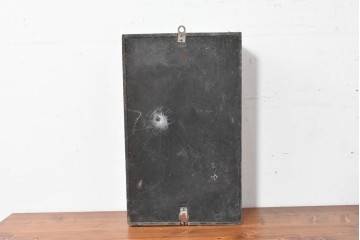 和製ヴィンテージ　精工舎(SEIKOSHA、セイコー)　ガラス窓の幾何学模様が印象的なスクエア型振り子時計　(R-086868)