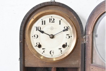 和製アンティーク　大正ロマン　精工舎(SEIKOSHA、セイコー)　アーチ型が可愛らしい小ぶりな振り子時計　(R-086869)