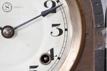 和製アンティーク　大正ロマン　精工舎(SEIKOSHA、セイコー)　アーチ型が可愛らしい小ぶりな振り子時計　(R-086869)