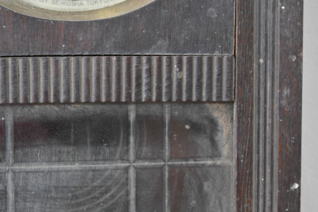 和製アンティーク　大正ロマン　精工舎(SEIKOSHA、セイコー)　アーチ型が可愛らしい小ぶりな振り子時計　(R-086869)