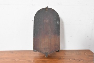 和製アンティーク　大正ロマン　精工舎(SEIKOSHA、セイコー)　アーチ型が可愛らしい小ぶりな振り子時計　(R-086869)