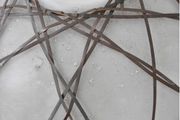 《引っ掛けシーリング式ペンダントライト加工費込み》　和製アンティーク　和の趣漂う竹網み細工のペンダントライト　(R-086871)