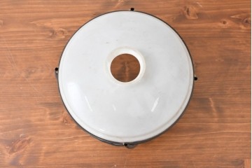 《引っ掛けシーリング式ペンダントライト加工費込み》　和製アンティーク　切子細工(葡萄)とセルロイド装飾をあしらったペンダントライト　(R-086874)