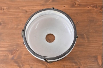 《引っ掛けシーリング式ペンダントライト加工費込み》　和製アンティーク　切子細工(葡萄)とセルロイド装飾をあしらったペンダントライト　(R-086874)