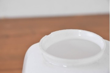 《引っ掛けシーリング式ペンダントライト加工費込み》　和製アンティーク　シンプルな台形フォルムのガラスペンダントライト　(R-086875)