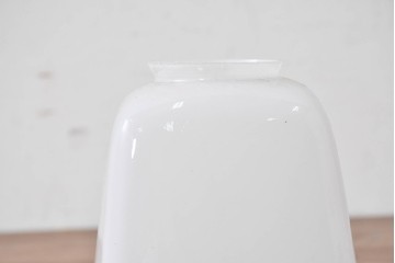 《引っ掛けシーリング式ペンダントライト加工費込み》　和製アンティーク　シンプルな台形フォルムのガラスペンダントライト　(R-086875)