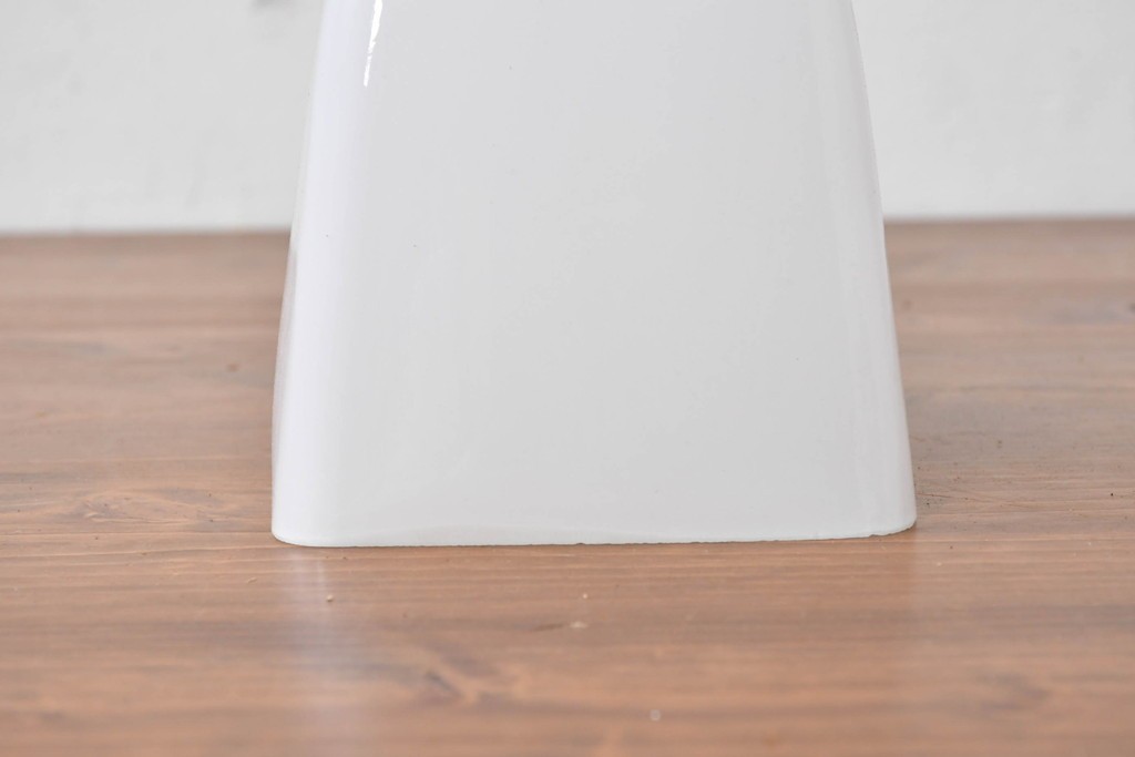 《引っ掛けシーリング式ペンダントライト加工費込み》　和製アンティーク　シンプルな台形フォルムのガラスペンダントライト　(R-086875)