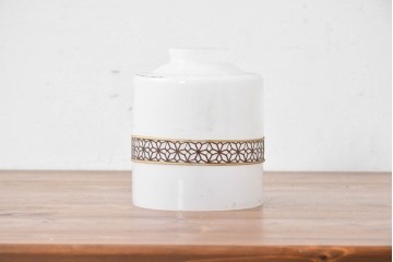 《引っ掛けシーリング式ペンダントライト加工費込み》　和製アンティーク　セルロイド装飾(麻の葉模様)をあしらった小さなペンダントライト　(R-086876)