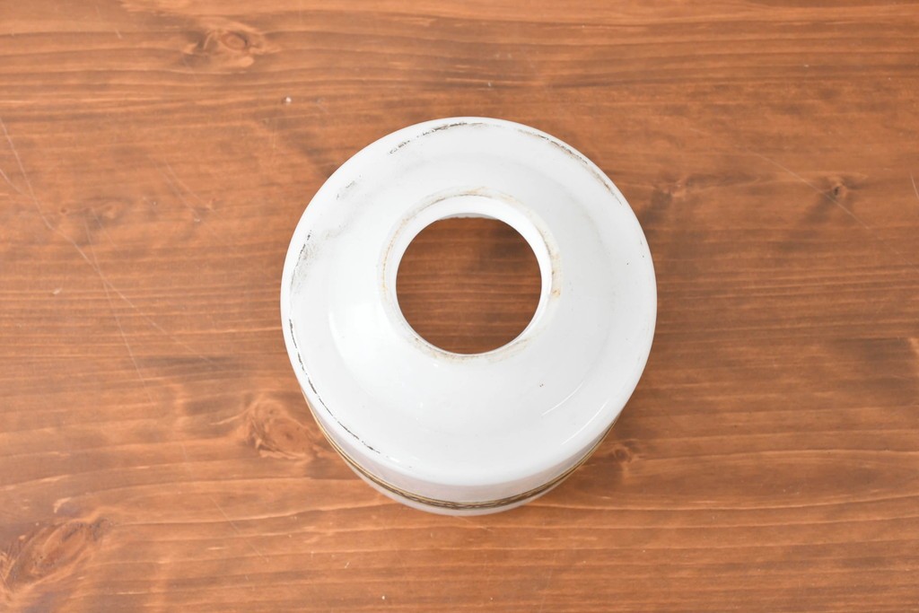 《引っ掛けシーリング式ペンダントライト加工費込み》　和製アンティーク　セルロイド装飾(麻の葉模様)をあしらった小さなペンダントライト　(R-086876)