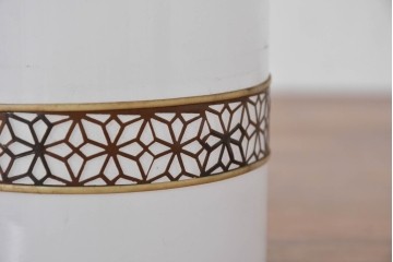 《引っ掛けシーリング式ペンダントライト加工費込み》　和製アンティーク　セルロイド装飾(麻の葉模様)をあしらった小さなペンダントライト　(R-086876)