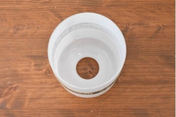 《引っ掛けシーリング式ペンダントライト加工費込み》　和製アンティーク　セルロイド装飾(麻の葉模様)をあしらった小さなペンダントライト　(R-086876)