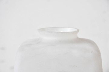 《引っ掛けシーリング式ペンダントライト加工費込み》　和製ヴィンテージ　シンプルな台形フォルムのガラスペンダントライト　(R-086877)