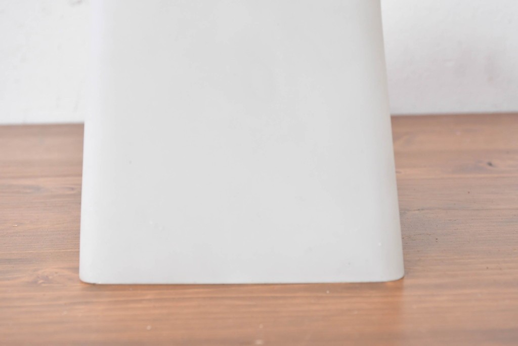 《引っ掛けシーリング式ペンダントライト加工費込み》　和製ヴィンテージ　シンプルな台形フォルムのガラスペンダントライト　(R-086877)