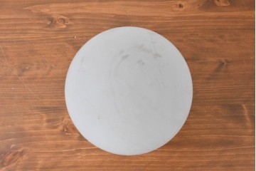 《引っ掛けシーリング式ペンダントライト加工費込み》　和製アンティーク　透け感のあるガラスが特徴の球体型ペンダントライト　(R-086878)