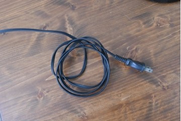 中古　松本民芸家具　和洋折衷デザイン　和紙製プリーツシェードのA型スタンド　(R-086883)