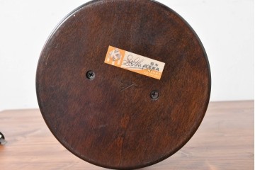 中古　松本民芸家具　和洋折衷デザイン　和紙製プリーツシェードのA型スタンド　(R-086883)