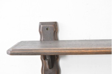 中古　美品　飛騨産業　キツツキ　プロヴィンシャル(Provincial)　ブリティッシュカントリーな素朴さが魅力の2段ウォールシェルフ　(R-086884)