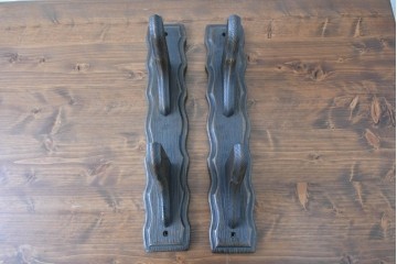 中古　美品　飛騨産業　キツツキ　プロヴィンシャル(Provincial)　ブリティッシュカントリーな素朴さが魅力の2段ウォールシェルフ　(R-086884)