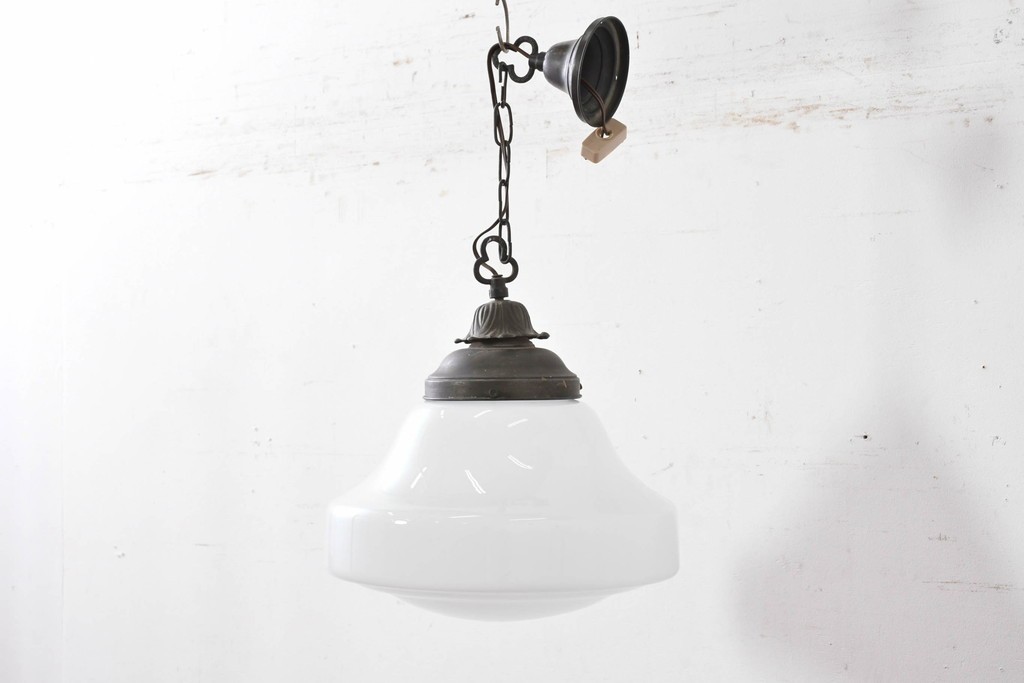 和製アンティーク　空間に重厚感を添えるブラケットが魅力な吊り下げ照明　(R-086893)