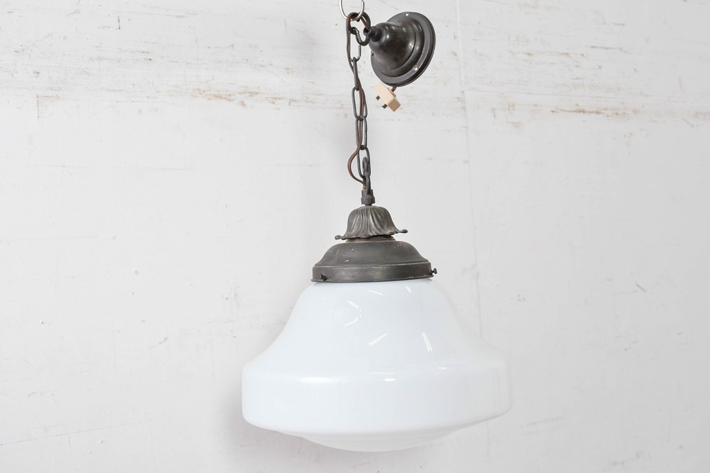 和製アンティーク　空間に重厚感を添えるブラケットが魅力な吊り下げ照明　(R-086893)