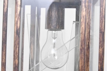 中古　アンティーク調　素朴で上品な雰囲気の吊り下げ照明　(R-086895)