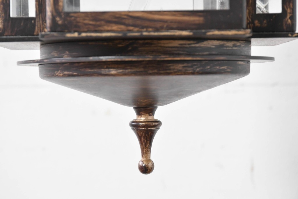 中古　アンティーク調　素朴で上品な雰囲気の吊り下げ照明　(R-086895)