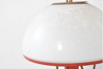 和製ビンテージ　レトロな配色のガラスシェードが目を引く吊り下げ照明　(R-086896)