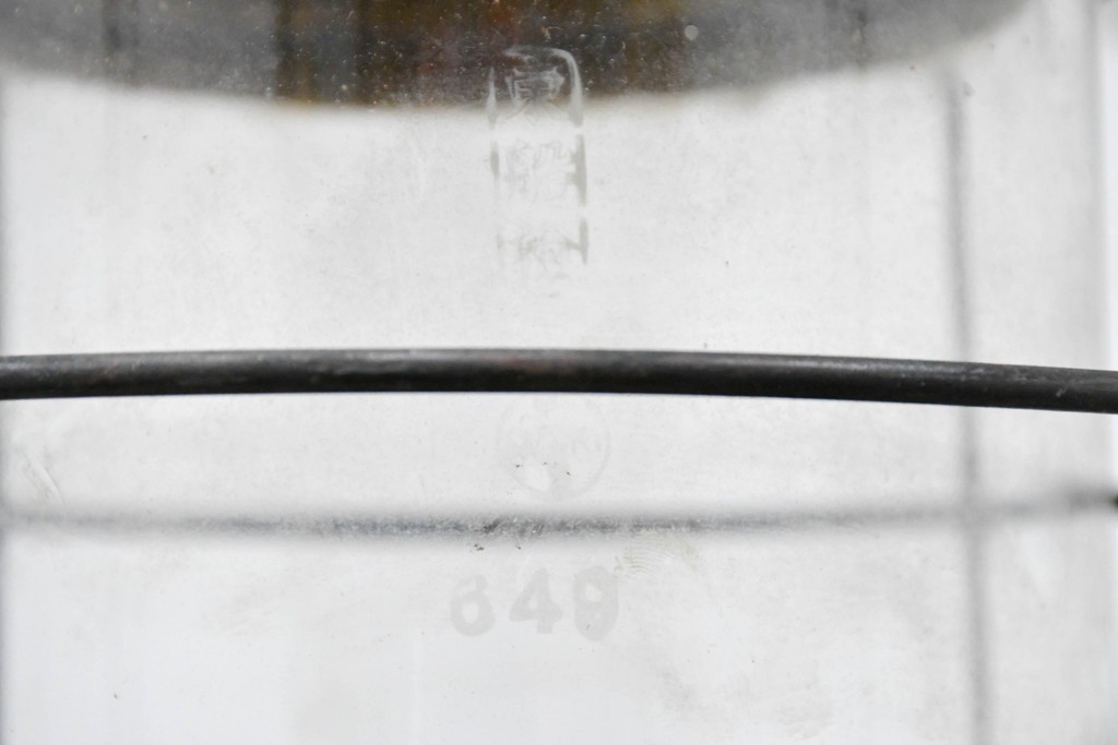 《引っ掛けシーリング式ペンダントライト加工費込み》　和製ヴィンテージ　日本船燈株式会社　無骨で渋い風合いが魅力の真鍮製マリンランプ　(R-086897)