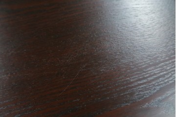 中古　美品　三面栗(クリ)材　引き出し4杯付き　格子戸の水屋箪笥サイドボード　(R-086904)