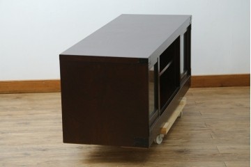 中古　希少な廃番品　青木産業　欅(ケヤキ)材　4way　デザイン性と実用性を兼ね備えたテレビ台　(R-086906)