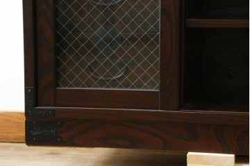 中古　希少な廃番品　青木産業　欅(ケヤキ)材　4way　デザイン性と実用性を兼ね備えたテレビ台　(R-086906)