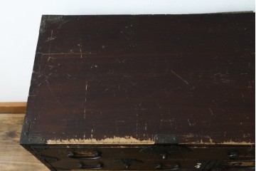 和製アンティーク　明治期　重厚な金具と味わいのある佇まいが魅力の東北小箪笥　(R-086907)