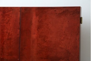 中古　美品　希少!!　アルド・トゥーラ(ALDO TURA)　艶やかな赤褐色が目を引く仔山羊革(ゴートスキン)張りのドレッサー　(R-086908)