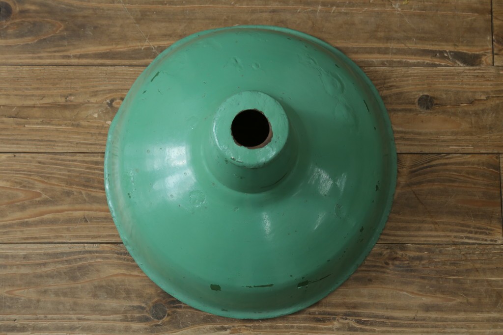 《引っ掛けシーリング式ペンダントライト加工費込み》　イギリスアンティーク　インダストリアル　くすみカラーがおしゃれなペンダントライト　(R-086911)