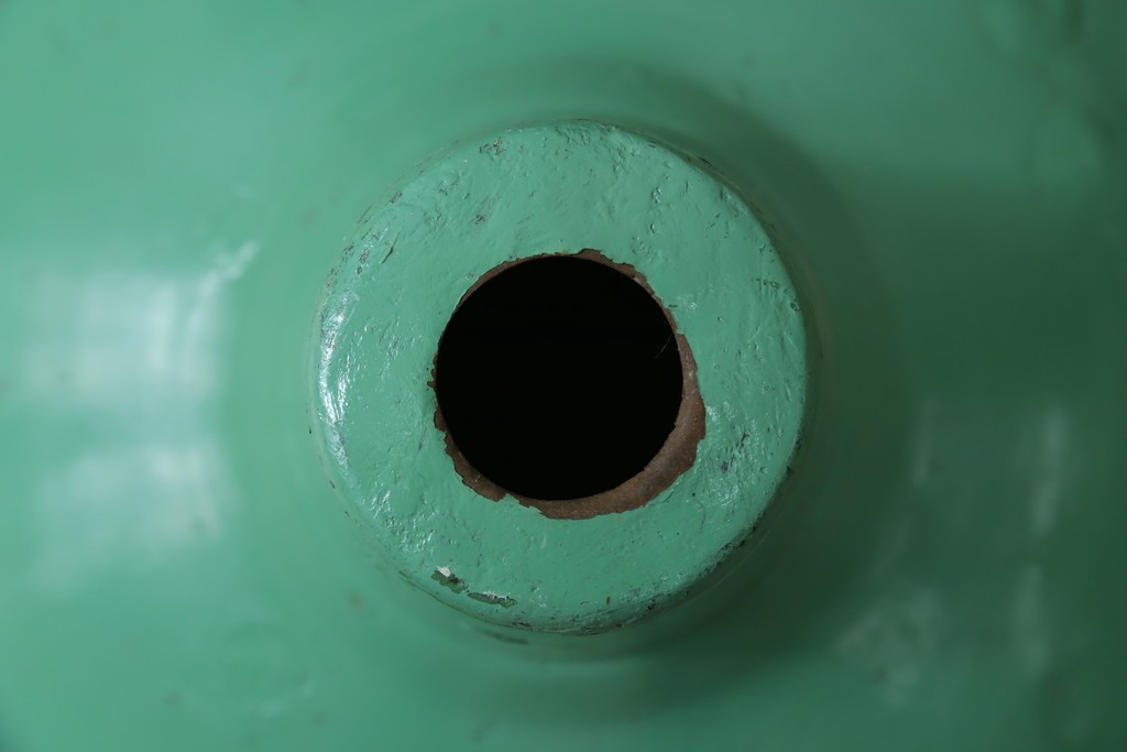 《引っ掛けシーリング式ペンダントライト加工費込み》　イギリスアンティーク　インダストリアル　くすみカラーがおしゃれなペンダントライト　(R-086911)