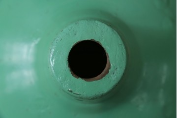 《引っ掛けシーリング式ペンダントライト加工費込み》　イギリスアンティーク　インダストリアル　くすみカラーがおしゃれなペンダントライト　(R-086911)