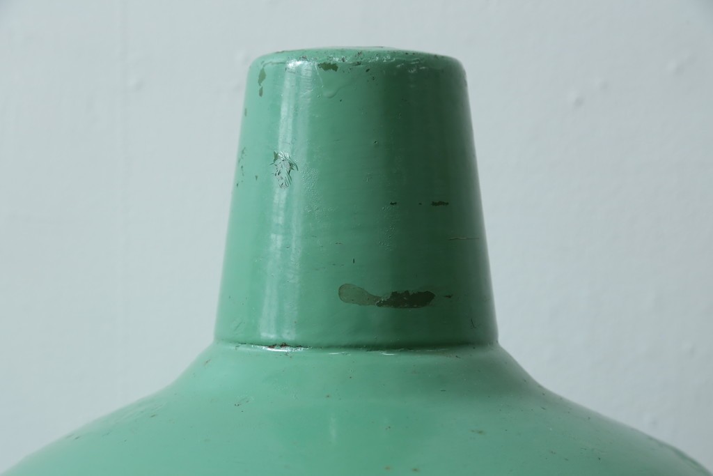 《引っ掛けシーリング式ペンダントライト加工費込み》　イギリスアンティーク　インダストリアル　くすみカラーがおしゃれなペンダントライト　(R-086911)