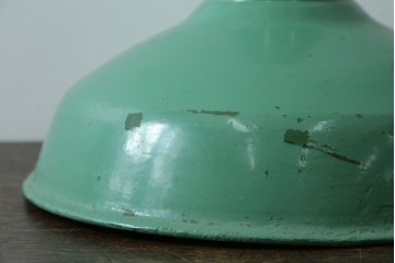 《引っ掛けシーリング式ペンダントライト加工費込み》　イギリスアンティーク　インダストリアル　くすみカラーがおしゃれなペンダントライト　(R-086911)