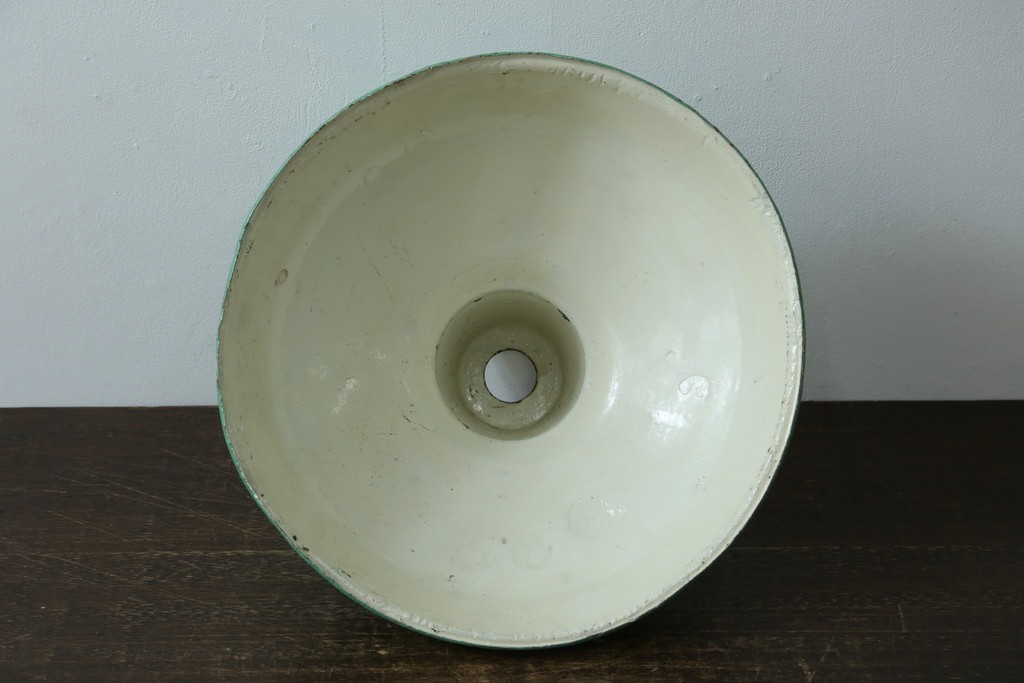 《引っ掛けシーリング式ペンダントライト加工費込み》　イギリスアンティーク　インダストリアル　くすみカラーがおしゃれなペンダントライト　(R-086911)