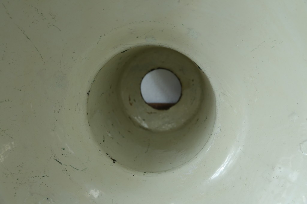 《引っ掛けシーリング式ペンダントライト加工費込み》　イギリスアンティーク　インダストリアル　くすみカラーがおしゃれなペンダントライト　(R-086911)