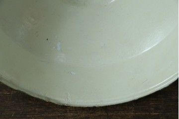 《引っ掛けシーリング式ペンダントライト加工費込み》　イギリスアンティーク　インダストリアル　鮮やかなグリーンが目を惹くペンダントライト　(R-086912)