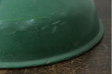 《引っ掛けシーリング式ペンダントライト加工費込み》　イギリスアンティーク　インダストリアル　深みのあるグリーンがおしゃれなペンダントライト　(R-086913)