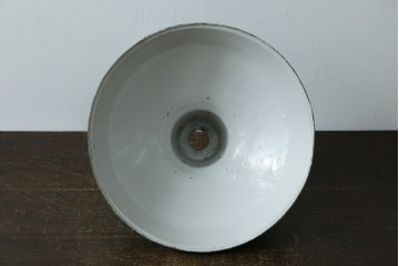 《引っ掛けシーリング式ペンダントライト加工費込み》　イギリスアンティーク　インダストリアル　深みのあるグリーンがおしゃれなペンダントライト　(R-086913)