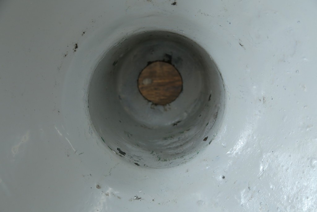 《引っ掛けシーリング式ペンダントライト加工費込み》　イギリスアンティーク　インダストリアル　深みのあるグリーンがおしゃれなペンダントライト　(R-086913)